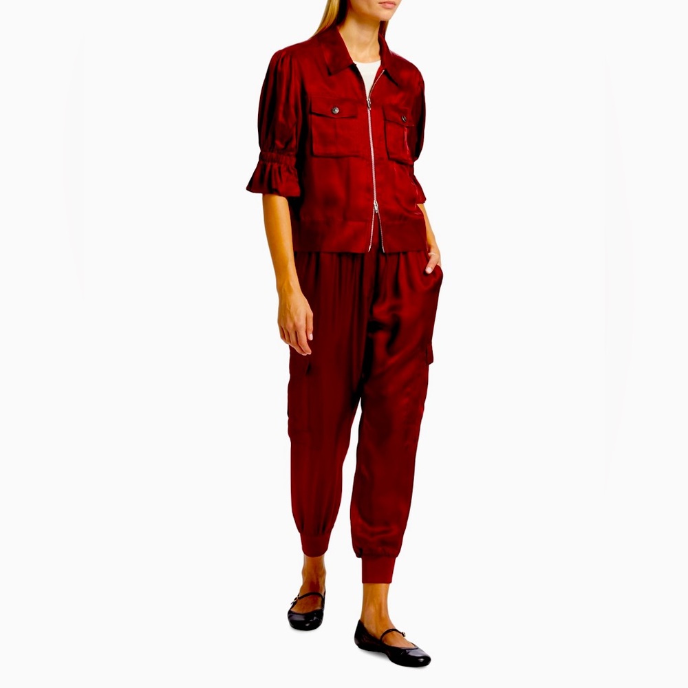 Cinq a Sept 100% Cupro jogger set